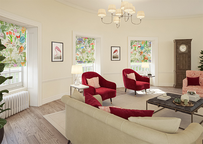 Barbados, Jungle - Motorised Roman Blind - Image 6